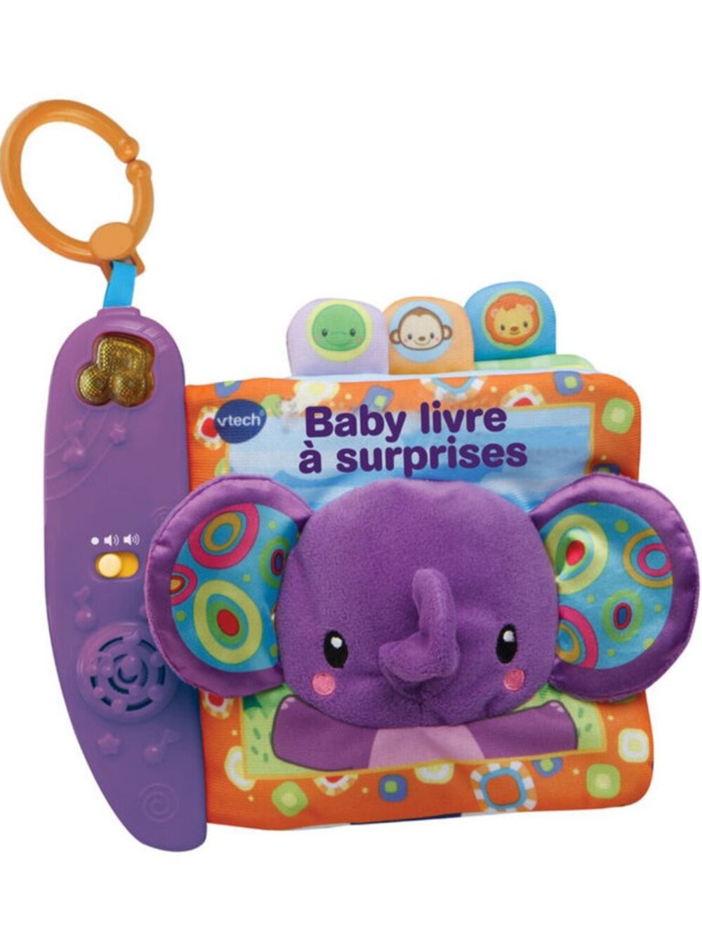 VTech Peek & Play Baby Book Interactive Fabric Book(French Edition) New in Box